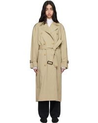 TOTEME - Khaki Crisp Summer Trench Coat - Lyst