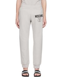 Moschino - Gray Printed Lounge Pants - Lyst