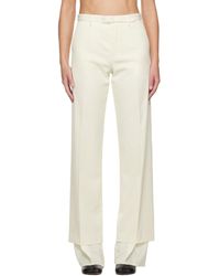 MM6 by Maison Martin Margiela - Off-white Layered Trousers - Lyst