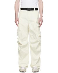 DIESEL - Off-white P-huges-new Cargo Pants - Lyst