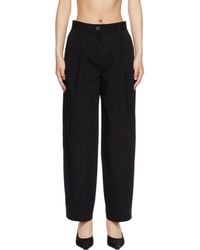 TOTEME - Single Pleat Cotton Trousers - Lyst