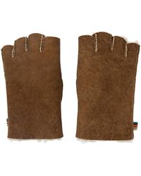 Paul Smith - Brown Fingerless Gloves - Lyst