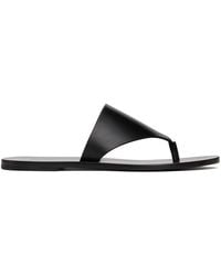 The Row - Black Avery Sandals - Lyst