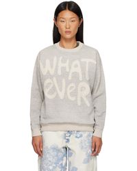 R13 - 'Whatever' Oversized Crewneck Sweatshirt - Lyst
