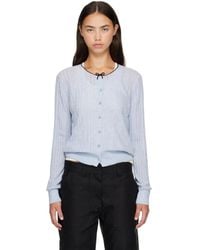 Acne Studios - Bow Silk Cardigan - Lyst