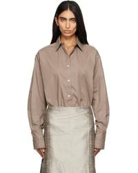 RESCHA - Ssense Exclusive Tan Hom Embroidered Shirt - Lyst