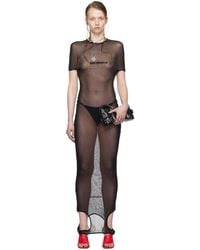 Jean Paul Gaultier - Robe longue noire édition shayne oliver - Lyst
