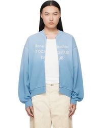 Acne Studios - Washed Zip-Up Sweater - Lyst