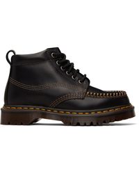 Bottes Dr. Martens Gaya Chelsea Strap - Noir Verni - Taille US 8 (EU 39) - Talons Hauts - Neuves Sans Boîte