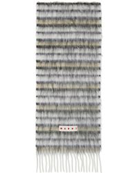 Marni - Striped Wool & Mohair Scarf - Lyst
