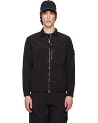 Stone Island - ブラック Regenerated Nylon Metal Econyl オーバーシャツ - Lyst