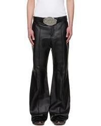 Lu'u Dan - Bruce Lee X Lựu Đạn Lựu Bells Bell Bottom Leather Pants - Lyst