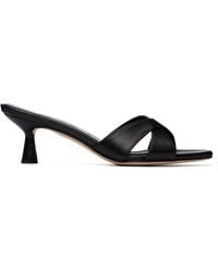 Aeyde - Vero Leather Mule Heeled Sandals - Lyst