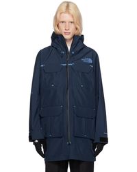 The North Face - Navy Rmst Mountain Coat - Lyst