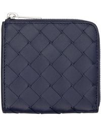 Bottega Veneta - Intrecciato Square Zip Around Wallet - Lyst
