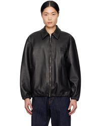 Wacko Maria - Spread Collar Leather Jacket - Lyst
