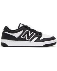 New Balance - White & Black 480 Sneakers - Lyst