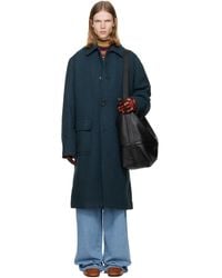 Dries Van Noten - Wool Melton Coat - Lyst
