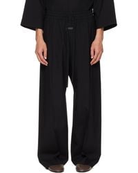 Fear Of God - Cotton Wool Oxford Wide Leg Drawstring Trousers - Lyst