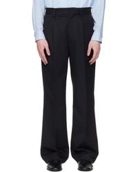 Ssstein - Wool Kersey Straight Trousers - Lyst