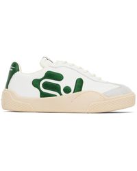 Eytys - White & Green Santos Sneakers - Lyst