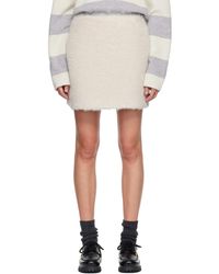 Moncler - Off- Teddy Miniskirt - Lyst