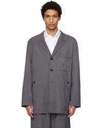Y-3 - Pinstripe Refined Wool Chore Blazer - Lyst