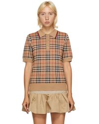Burberry Beige Vintage Check Chatterton Polo - Natural