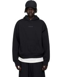 Fear Of God - Pull À Capuche Noir En Molleton À Coupe Classique - Lyst