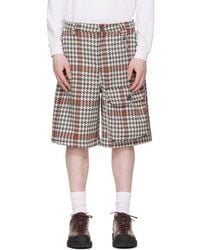 Reese Cooper - Wool Houndstooth Patch Pocket Shorts - Lyst