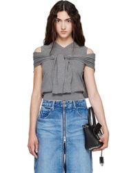 Alexander Wang - Wrapped Cardigan Vest - Lyst