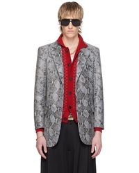 Theophilio - Ssense Exclusive Leather Blazer - Lyst