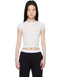 Alexander Wang - Crystal Hotfix Short Sleeve T-Shirt - Lyst