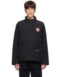 Canada Goose - Veste Freestyle Crew Noire Rembourrée En Duvet - Lyst