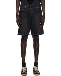 Acne Studios - Loose Fit Denim Shorts - Lyst