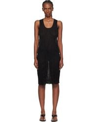 TOTEME - Crinkled Knit Tank Midi Dress - Lyst