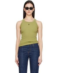 Ami Paris - Cotton Ami De Coeur Tank Top - Lyst
