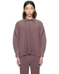 Homme Plissé Issey Miyake - Homme Plissé Issey Miyake Purple Monthly Color January Polo - Lyst