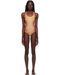 Jean Paul Gaultier - Red & Orange 'the Body Morphing' Swimsuit - Lyst