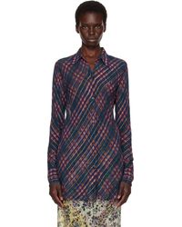 Dries Van Noten - Fitted Lurex Shirt - Lyst