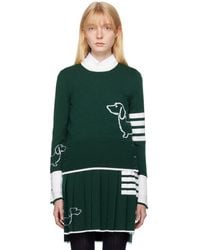 Thom Browne - Green Hector 4-bar Sweater - Lyst