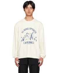 Li-ning - Off- Printed Long Sleeve T-shirt - Lyst