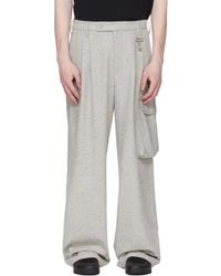 Reese Cooper - Wool Herringbone Pleated Cargo Pants - Lyst