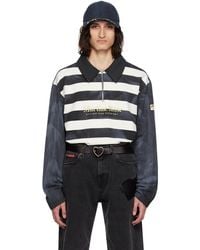 Martine Rose - Striped Polo - Lyst