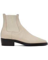Fear Of God - Beige Cowboy Chelsea Boots - Lyst