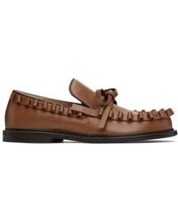 JW Anderson - Tan Ruffle Loafers - Lyst