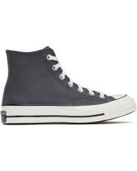 Converse - Baskets Montantes Chuck 70 Heritage Colour Grises En Cuir - Lyst