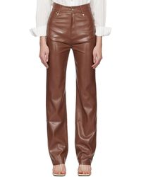 Nanushka - Jacoba Vegan Leather Pants - Lyst