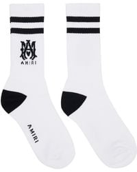 Amiri - 'Ma' Core Logo Socks - Lyst