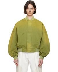 JW Anderson - カーキ リラックス コットン ボンバージャケット - Lyst